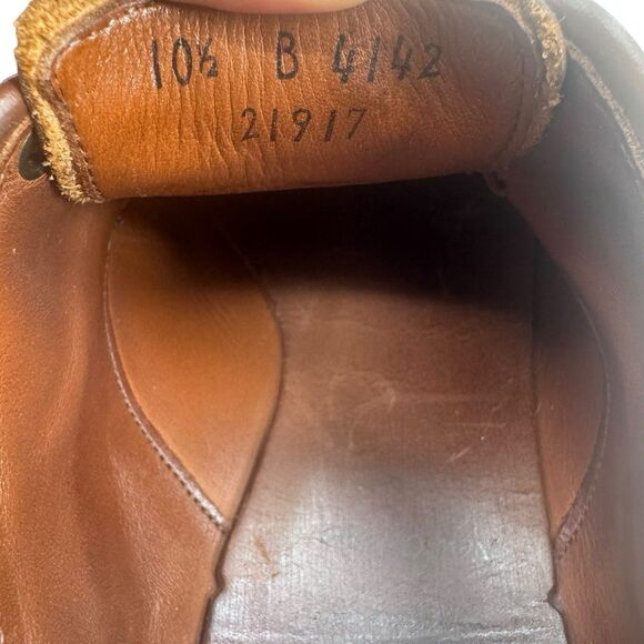 Allen Edmonds New Orleans Brown Braided Weave Cap Toe Leather Shoes - 10.5 B main image 3